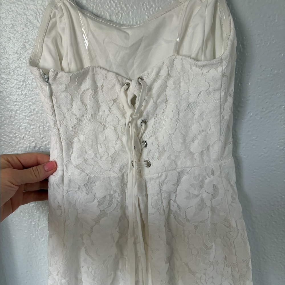 Elegant White Lace Jumpsuit